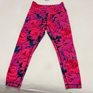 Victoria's Secret Floral Leggings - Pink, Black and Navy Floral
